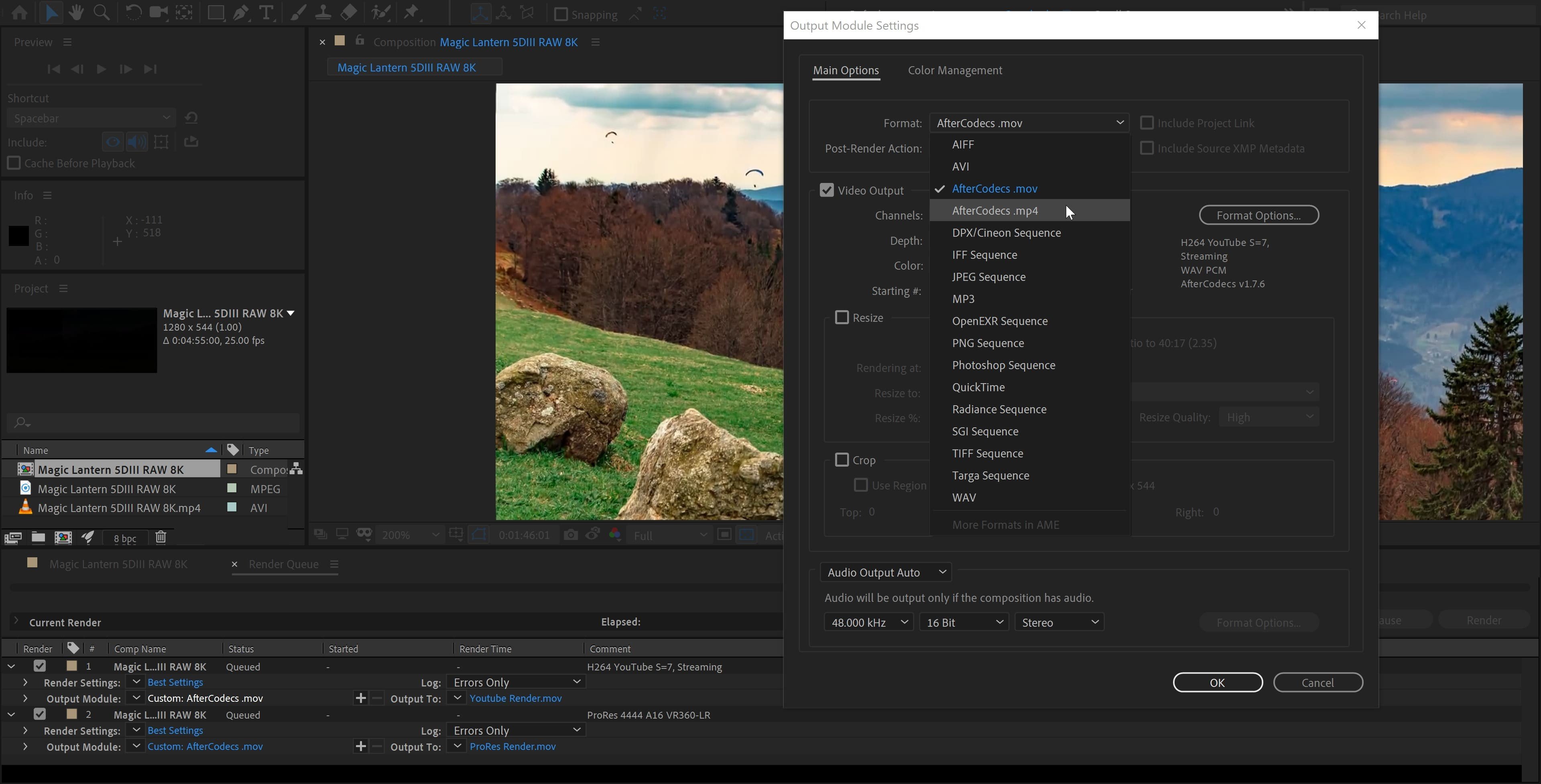 AfterCodecs screenshot 2