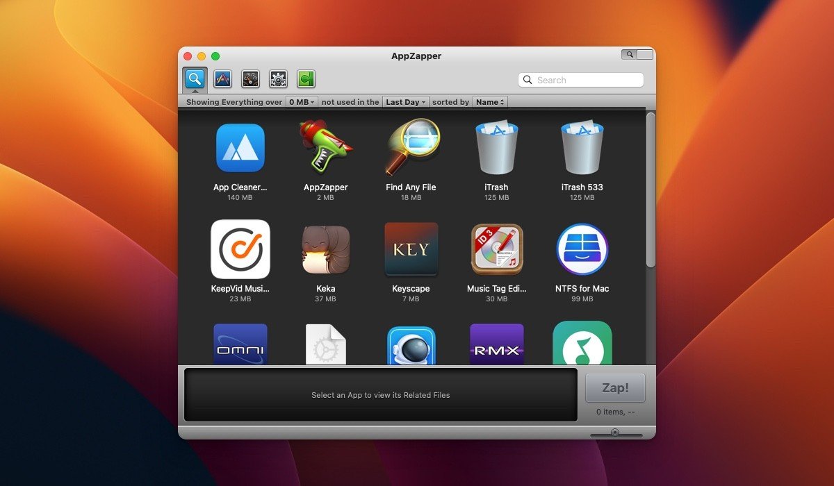 AppZapper screenshot 1