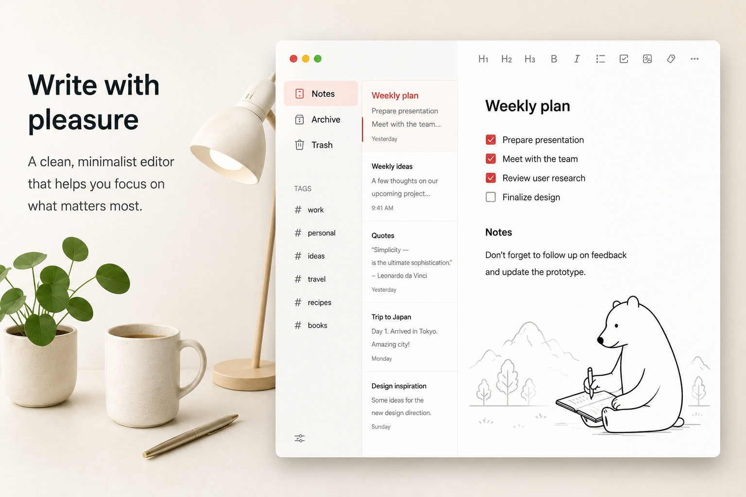 Bear screenshot 2