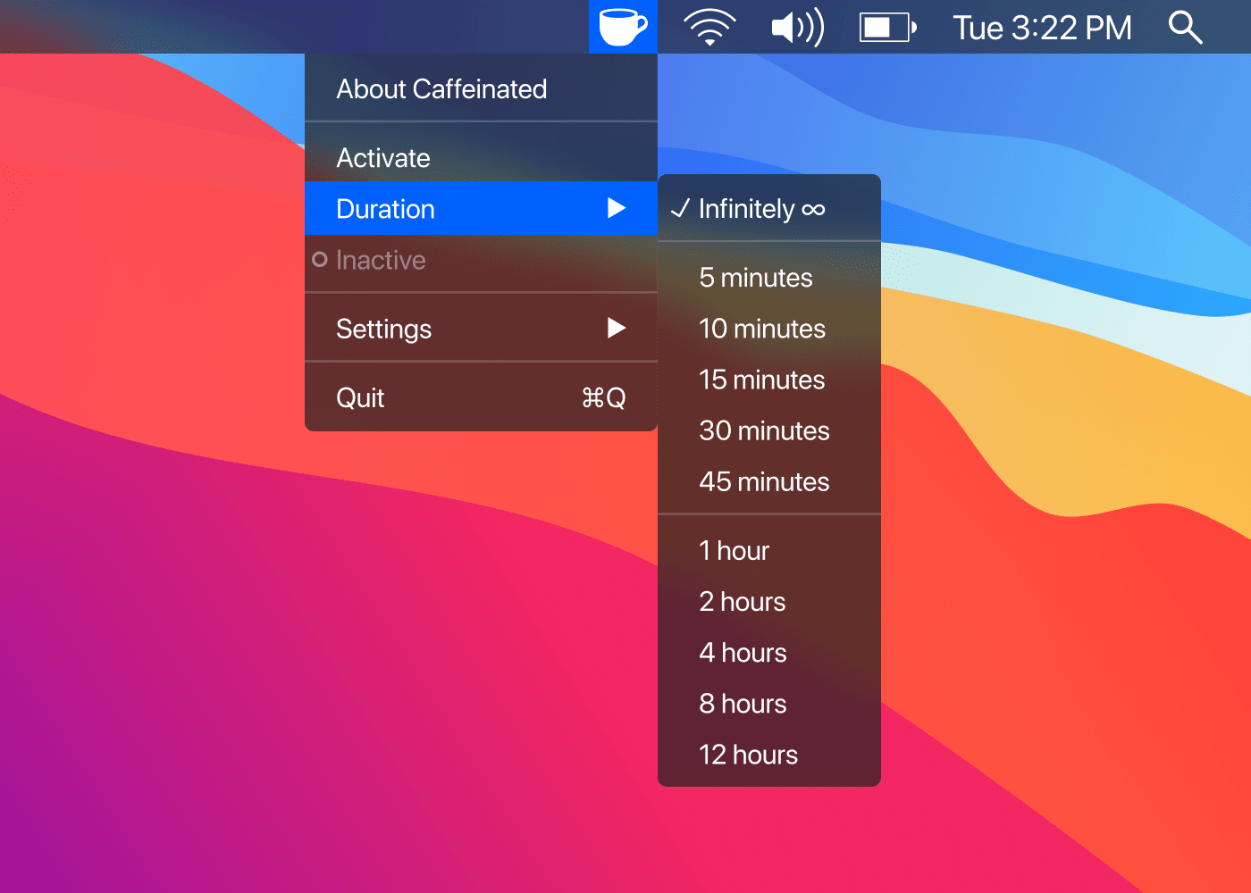 Caffeinated screenshot 2