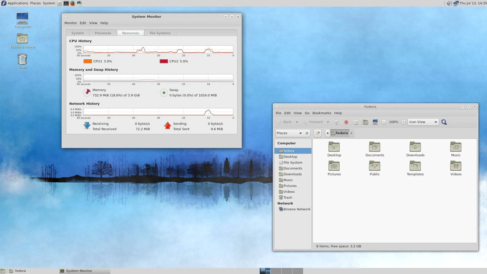 Fedora screenshot 2