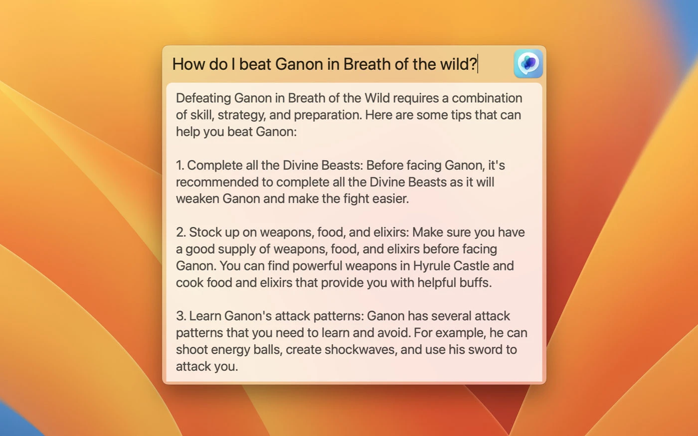 MacGPT screenshot 1