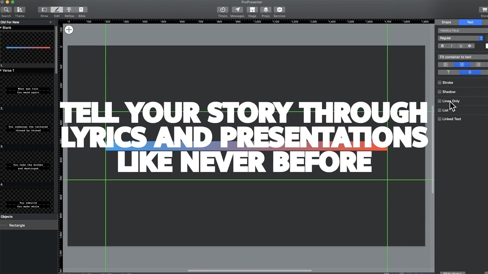 ProPresenter screenshot 2